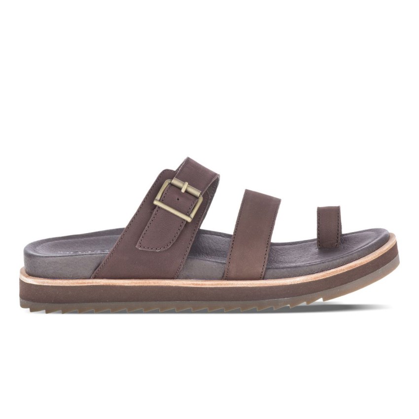 Claquette Merrell Juno Buckle Chocolat Femme | R.V.UTQD